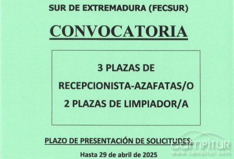 Oportunidad laboral en la Feria de Muestras de la Campiña Sur